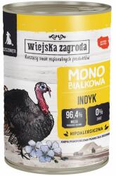 Wiejska Zagroda Hrana umeda monoproteică pentru catelusi, cu curcan 400g