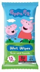 Peppa Pig nedves törlőkendő eper 15 db