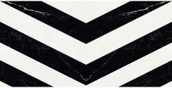  Gresie / Faianță porțelanată Zebra Black High Glossy rectificată 60x120 cm