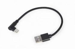 Gembird Cablu de date Gembird CC-USB2-AMCML-0.2M, USB - USB-C, 0.2m, Black (CC-USB2-AMCML-0.2M)