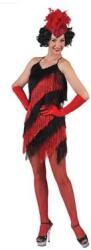  Női charleston jelmez, piros-fekete (több méretben)-50828