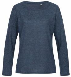 Stedman Hosszú ujjú női szvetter - Sötétkék melírozott | L (ST9180-1000275152)