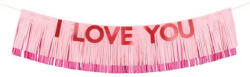 PartyDeco S. r. o I Love You, banner, 150 *30 cm