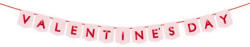 PartyDeco S. r. o Banner Valentine's Day, 150x13 cm,