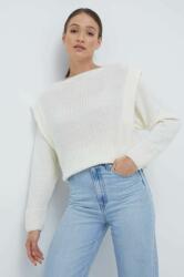 Sisley gyapjúkeverék pulóver női, bézs - bézs M