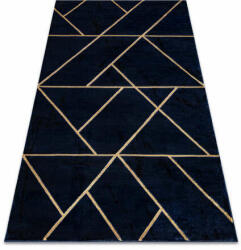 Glamour Kizárólagos EMERALD szőnyeg 1012 glamour, elegáns geometriai sötétkék / arany 180x270 cm (AF687)