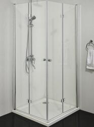 Sanotechnik Smartflex sarokkabin két csuklóajtóval; 90x80 cm (D1290FLD1281FR)