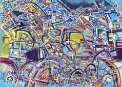 Enjoy - Puzzle Tensiuni curbe - 1 000 piese Puzzle