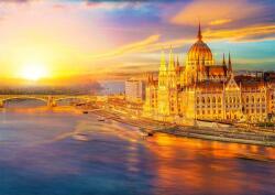 Enjoy - Puzzle Parlamentul Ungariei la apus, Budapesta - 1 000 piese Puzzle
