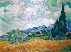 Piatnik - Puzzle Vincent van Gogh: câmp de grâu cu Cypresses - 1 000 piese