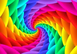 Enjoy - Puzzle Vârtej curcubeu gradient - 1 000 piese Puzzle