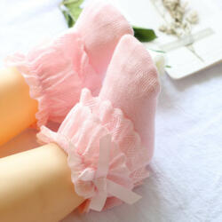 SuperBaby Sosetele roz elegante pentru fetite