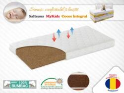 MyKids Saltea MyKids Fibra De Cocos Integral 120x60x12 Husa Bumbac Matlasat (00080622) - bebershop Saltea de infasat