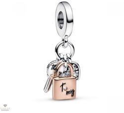 Pandora szerelemlakat, kulcs és szív függő charm - 782506C01
