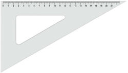 ICO átlátszó Háromszög vonalzó - 60 fokos (JS-7250053000-104823-744750)