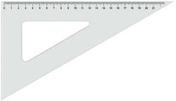 ICO átlátszó Háromszög vonalzó - 60 fokos (JS-7250053000-104823)