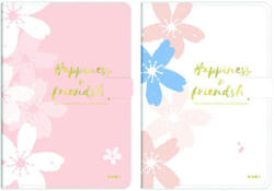 Starpak Happyness & Friends napló mágneszárral - A5 virágos - 2 színben (TC22-A17306020-MPY1BW29)