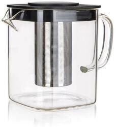 BANQUET Kristy üveg teáskanna fémszűrővel - 1, 1 literes (VET-49010205)