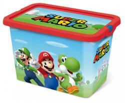 Stor Super Mario műanyag játéktároló doboz - 7 literes (JVL-STF09594)