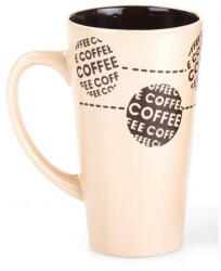 BANQUET COFFEE magasfalú kerámia kávésbögre - 450 ml - krém színű (VET-603887LB)
