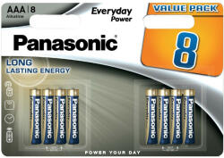 Panasonic LR03EPS-8BW EVERYDAY POWER alkáli tartós elem, AAA (micro), 8 db/bliszter (LR03EPS-8BW)
