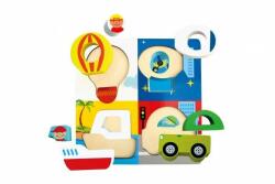 Közlekedés fa kirakó 13 db-os (83419)