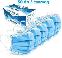 Eldobható szájmaszk, 3 rétegű - 50 db/csomag