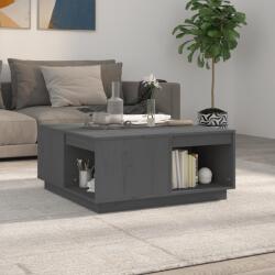 vidaXL Măsuță de cafea, gri, 80x81x36, 5 cm, lemn masiv de pin (814526) Masa de cafea