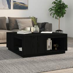 vidaXL Măsuță de cafea, negru, 100x101x40, 5 cm, lemn masiv de pin (814523) Masa de cafea
