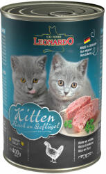 BEWITAL petfood 6x400g Leonardo All Meat Kitten nedves macskatáp