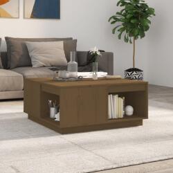 vidaXL Măsuță de cafea, maro miere, 80x81x36, 5 cm, lemn masiv de pin (814527) Masa de cafea