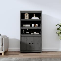 vidaXL Dulap înalt, gri, 80x35x154 cm, lemn masiv de pin (823521) Comoda