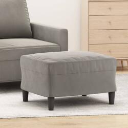 vidaXL Taburet, gri deschis, 60x50x41 cm, catifea (349293)
