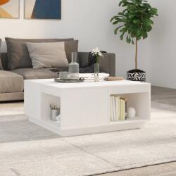vidaXL Măsuță de cafea, alb, 80x81x36, 5 cm, lemn masiv de pin (814525) Masa de cafea