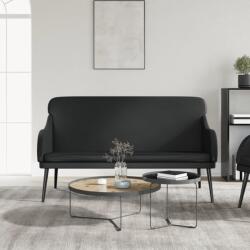 vidaXL Bancă, negru, 110x76x80 cm, piele ecologică (351430)