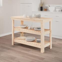 vidaXL Banc de lucru, 110, 5x50x80 cm, lemn masiv pin (823644)