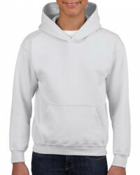 Gildan Gyerek kapucnis pulóver Gildan GIB18500 Heavy Blend Youth Hooded Sweatshirt -XS, White