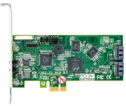 Areca RAID Kонтролер Areca ARC-1203-2I, от PCIe 2.0 x1(м) към 2x SATA 3(ж), 512MB DDR3 RAM, RAID 0, 1, Sigle Disk, JBOD (ARC-1203-2I)