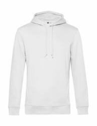 B&C Collection Férfi kapucnis hosszú ujjú organikus pulóver B and C Organic Hooded S, Fehér