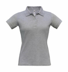 B and C Női rövid ujjú galléros póló B and C Safran Pure/women Polo XS, Heather szürke