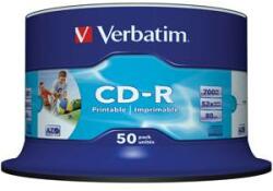 Verbatim CD-R Verbatim Crystal / Super AZO 80min. /700mb 52X (tipărit) - 50 buc. în ax