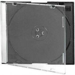 CD-BOX Negru subțire pentru 1 CD (slim box negru)