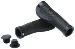 BikeFun Ergo Lock-on Kraton ergonómikus bilincses markolat, 130 mm, fekete, fekete bilinccsel