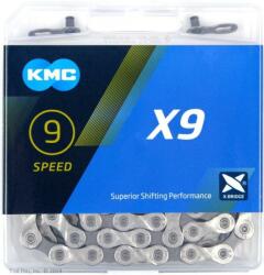 KMC Lánc X9 Szürke 1/2x1/128 114l