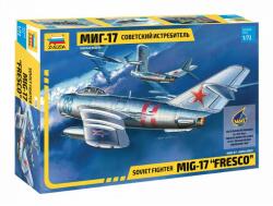 Zvezda MIG-17 Fresco 1: 72 makett repülő (7318) (7318)