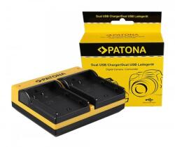 Patona Panasonic DMW-BLF19 Patona dupla USB-s fényképezőgép akkumulátor töltő ( 191656) (PATONA_DUPLA_USB_DMW_BLF19)