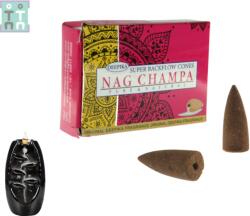 Conuri Parfumate - Deepika - Nag Champa - Backflow - Pure si Natural 15 g