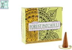  Conuri Parfumate Deepika Forest Patchouli Pure si Natural - 15 g - Aroma Abundentei Naturale - 1 Set