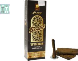 Shreedhan Dhoops Parfumate Shree Dhan Sandal-Chandan Woods Premium - 50 g - Fumul Pacii Prospere - Dhoop Sticks - 1 Set