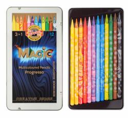  Színesceruza ICO KOH-I-NOOR Progresso Magic fém dobozban 12db